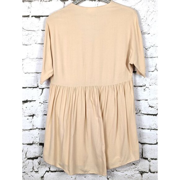 AMARYLLIS x ASHLEE NICHOLS Baby Doll Button-Front Dress Pockets Oversized XS - Picture 6 of 8